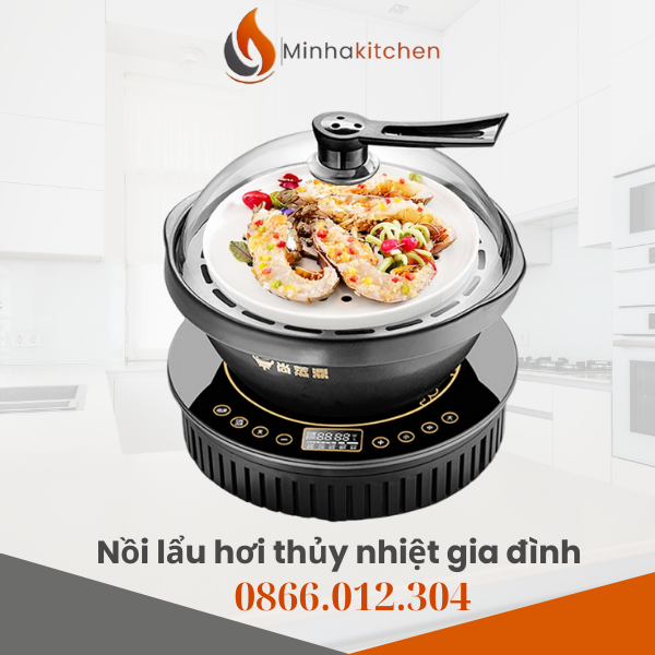 NỒI LẨU HẤP THỦY NHIỆT HỒNG KÔNG - NỒI LẨU HẤP HƠI NƯỚC