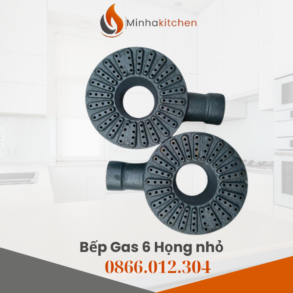 Bếp Gas Hàn Quốc 6 Họng- Mua Bếp Công Nghiệp 6 Họng Nhỏ